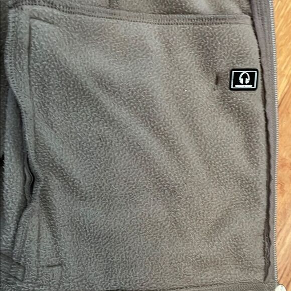 Calvin Klein Performance Womens Sz XL Fleece Vest Taupe Quick Dry Vest - Picture 7 of 8